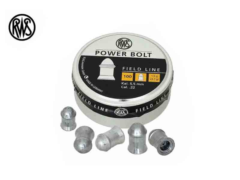 RWS Power Bolt .22 Cal, 24.7 Grains, Domed, 100ct RWS Power Bolt .22 Cal, 24.7 Grains, Domed, 100ct